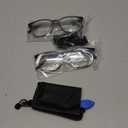 Gaoye Ultralight Blue Light Glasses for Women - Computer Protection Glasses for All Day Comfort - Anti UV Glare & Eyestrain (Light Black 2 Pack)