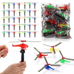 Lenwen  45 Pcs 8 Inch Flying Helicopters Toys Mini Planes Toys for Kids Toddlers Bulk 360° Rotating Helicopter Airplane Toy Party Favors Goodie Bag Stuffers Classroom Prizes