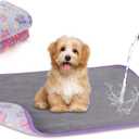 YUEPET Waterproof Dog Blankets, 2 Pack Washable Dog Blankets for Bed Couch Sofa Protector Fleece Flannel Puppy Blanket Soft Plush Reversible Throw Blanket for Small Medium Dog Cat 30"20"(Purple+Pink)