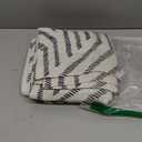 DriftAway Farmhouse Linen Lined Valance Double Layer Thermal Insulated Room Darkening Blackout Window Valances 3 Inch Rod Pocket Striped Kitchen Valance Single 52 Inch by 18 Inch Briony Black