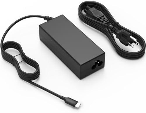 Nivjuky 45W USB C Universal Laptop Charger Compatible with HP Chromebook X360 11 14 14-ca051wm 14-ca052wm 14-ca091wm 14-ca0061dx Type C Power Supply Adapter Cord