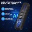 AI Hidden Camera Detector, Anti-Spy Camera Finder RF Signal & WiFi Scanner Hidden Devices Detector for GPS Trackers, 4 Modes for Hotel, Bathroom, Office, Car Travel Security (Black)