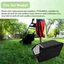 Lawnmower Grass Bag for Ryobi RY40108 & RY40109 20" 40 Volt Cordless Lawnmower Part#970698001 (Without Grass Catcher Frame)