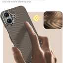 Aramid Fiber for iPhone 17, Compatible with MagSafe, Ultra Thin & Lightweight Case for iPhone 17, Kevlar Aramid Fiber with Ultra-Slim Caseless Feel (Plain/BlackGold)