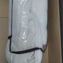 Beige White Pinch Pleated Linen Curtains 92 Inches Long 2 Panels for Living Room Bedroom Memory Training Shaped Semi Sheer Pleat Drapes with Hooks Rings Light Filtering Window Curtain 40x92