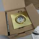  3 Inch Gimbal Recessed Light 8W 5CCT Selectable, 360 Rotatable Square Downlight with Junction Box, Wet Location Dimmable Wafer Lights, 3 Inch 6Pack Gold