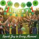 3 x 40ct St. Patrick's Day Decorations Kit, Hanging Swirls, Banner, Shamrock Garlands for St. Patrick's Day Decor, Saint Patrick's Day Party Favor