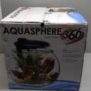 Penn-Plax AquaSphere 360 Large Bowl-Shaped Aquarium for Freshwater and Saltwater Setups – Fully Integrated Filtration System and LED Light Display - Durable Polycarbonate – 10 Gallons