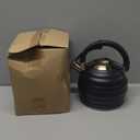 Tea Kettle for Stove Top Whistling Teapot, 3.2Q Tea Pot Stainless Steel Teakettle with Heat Proof Ergonomic Handle (Black)