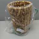 Wicker Trash Can,Small Bathroom Trash Can,Water Hyacinth Wicker Waste Basket for Bathroom,Boho Waste Basket for Bedroom,Home Office,Compact Spaces(2 Gallon Round)