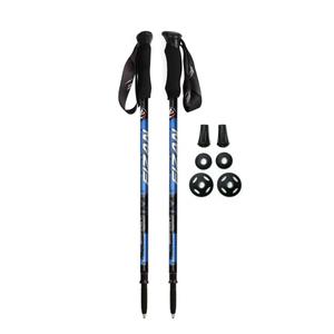 Fizan Compact 3 Trekking Poles – 5.6 oz Ultralight, Backpacking, Thru Hiking Poles, Adjustable, Collapsible, Customized Fit, EVA Grips, Aluminum Walking Sticks (Compact 3) (Blue)