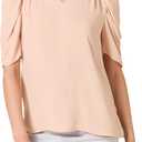 Amazon Essentials Women's Lightweight Georgette Half-Sleeve Ruffle Neck Woven Blouse (X-Large)