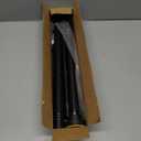 Thestoa Shower Curtain Rod Adjustable 43-78 inch, 1"Diameter Spring Tension Curtain Rod No Drill, Anti-Rust Non-Slip Shower Rod, Black Shower Curtain Rod for Bathroom Tension