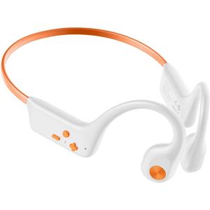Fanisic 2026 Bone Conduction Headphones, Bluetooth 6.0 Open Ear Headphones with Mic, Type-C Quick Charge. Long Battery Life, IPX5 Sweatproof, Lightweight Comfortable for Office, Sports, and Driving (Beige)