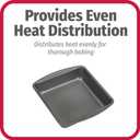 GoodCook Everyday Nonstick Steel Square Pan, 8", Gray