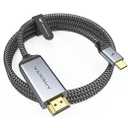 Warrky USB C to HDMI Cable 4K, [10FT / 3M, Braided, High Speed] Thunderbolt 3 to HDMI Adapter Compatible for New iPad, MacBook Pro/Air, iMac, Galaxy S20 S10 S9 S8, Surface, Dell, HP