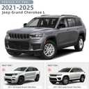in Channel Rain Guards for 2021 2022 2023 2024 2025 2026 Jeep Grand Cherokee L, Durable Side Wind Deflectors, Smoke Vent Window Visors Shades Shield, 4PCS