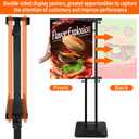 Poster Stand Heavy Duty - Double-Sided Pedestal Poster Stands for Display, Adjustable Metal Poster Board Stand Height Up to 80", Outdoor Floor Standing Sign Holder for Banner Foam, 1 Pack