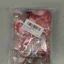 2 Pcs Valentine's Day Felt Ball Garland Decorations Red Pink Heart Ball Valentine Pom Garland Wool Felt Banner for Home Tree Decor Galentine Birthday Party Supplies Anniversary Wedding