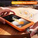 DMJN Unbreak Top 9H+ Glass for iPhone 17 Screen Protector (13FT Military Grade Shatterproof, Easy Installation) Screen Protector 17 Tempered Glass, Full Edge Coverage, Longest Durable, 2 Pack (Clear)