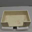 Marble Beige Napkin Holder for Bathroom, Countertop Paper Towel Dispenser for Kitchen, 10"L x 6"W for Multifold, C Fold, Trifold, Z Fold - Disposable Hand Towel Organizer, Guest Towels Holder