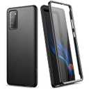 SURITCH Phone Case for Samsung Galaxy Note 20 Case, Front Cover with Built-in Screen Protector Full-Body Protection Shockproof TPU Bumper Protective Case for Girl Women Cute, Matte Black