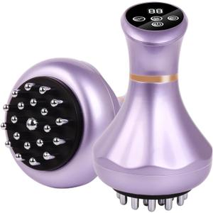 4-in-1 Lymphatic Drainage Massager - Anti Cellulite Massage Tool with Heating/Vibration/Red Light/Microcurrent, Body Sculpting Machine for Legs/Belly/Back/Hips/Reduce Stretch Marks & Cellulite