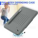 SEYMAC stock Case for iPad (A16) 11th/10th Generation 11''/10.9'', Strong Magnetic Auto Sleep Shockproof Case with Absorbing Multi-Angles Stand, Pen Holder, Card Slot (Gray)