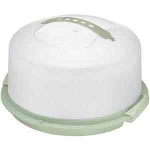 Tribello Extra Large Cake Storage Container, Cake Carrier With Handle Holds Cake 12 X 12 X 5 (Mint Green)