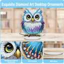 2 Pcs Tabletop Diamond Art Painting Kits,DIY Butterfly Diamond painting Special Shaped Rhinestone Desk Placement Ornament,5D Stand Up Gem Painting Craft Kit for Home Wall Decor Gifts,7.8x7.8inch (BP005+BP006)