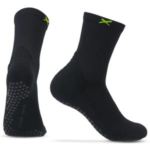 Lux DualGrip™ Pickleball Grip Socks - Cushioned Crew Athletic Compression Socks for Men & Women Performance Sock for Tennis, Padel & Badminton