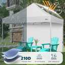 MASTERCANOPY 10x10ft Canopy SunWall Instant Canopy SideWall for Pop Up Canopy Tent Gazebos, UV Protection Sidewall Only, Spliceable (1 Pack, White)
