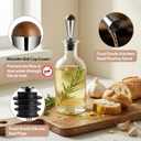 3 x ZPUFAW 4 Pack Liquor Pour Spouts with Wooden Ball Caps, 2 in 1 Function Pour Spouts, Funnel for Transferring Olive Oil Liquid, 18/8 Stainless Steel Spouts