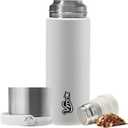 16 oz Stainless Steel Tea Infuser Bottle with Lid double as Tea Cup,Fruit Infuser Insulated Water Bottle,Leak Proof Travel Coffee Mug with Handle
