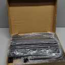 Shoe Rack 4 Tier Long Storage Organizer Wide Metal Shoe Shelf for Closet Entryway Black