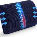 HIGOGOGO Lumbar Support Pillow for Recliner Chair/Accent Chair/Couch, Large Memory Foam Back Support Cushion for Elderly, Recliner Cushions for Back Rest, Pain Relief, Reading, Washable Cover, Navy