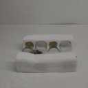 Glass Carafe with Acrylic Lid,35 Oz Beverage Dispensers Carafe,Mimosa Bar Supplies,Clear Glass Pitcher with Name Labels for Iced Tea,Coffee,Juice(Set of 4)