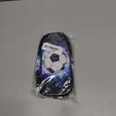 Soccer Ball Pencil Box Sports Pencil Case for Boys Men, Large Capacity Durable Blue Black Pencil Pouch Storage Pen Bag Stationary Case with Double Zippers