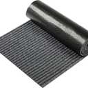 Nuanchu Large Semi Finished Outdoor Mat 16 x 79 Inch Narrow Door Mat Non Slip Boot Rugs Waterproof Carpet Roll for Bathroom Entryway Indoor Outdoor(Gray, 1 Roll)