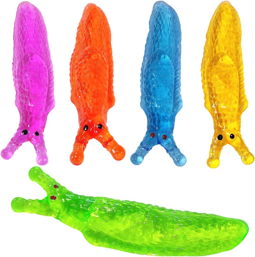 5Pack Super Stretch Sticky Snail Mochi Squishy Toys,Goodie Bag Stuffers,Classroom Prizes,Birthday,Party Favors