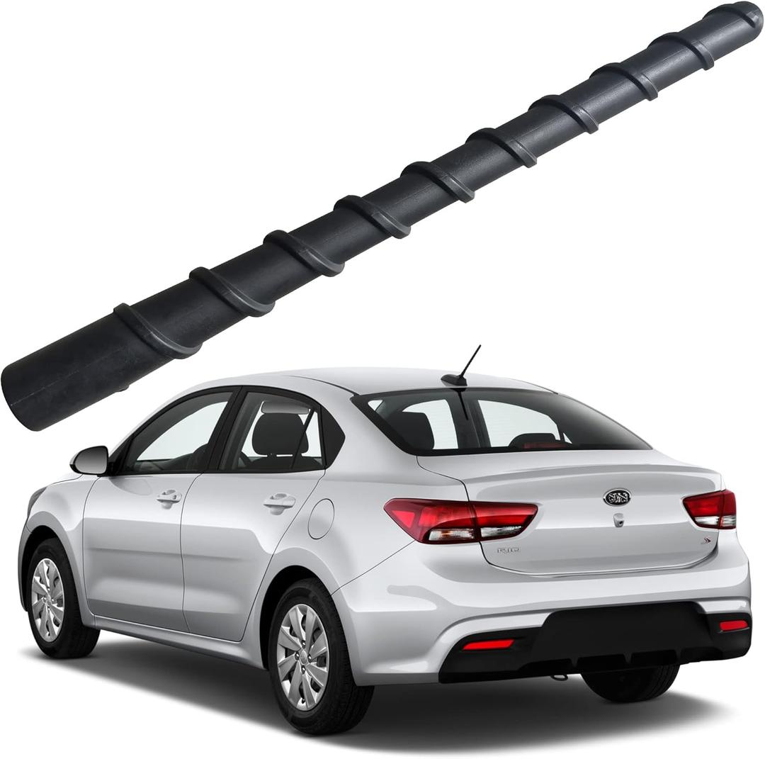 7 Inch Flexible Spiral Rubber Antenna for Kia Rio (2006-2020), Kia Rio5 (2009-2014) Antenna, Car Wash Proof - Internal Copper Coil Antenna Mast Replacement