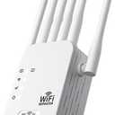 WiFi Extender Signal Booster for Home, New 6X Faster Wireless WiFi Repeater with Ethernet Port, AC1900Mbps Dual Band, Covers up to 12880 sq.ft & 105 Devices, WiFi Booster Compatible with All Routers