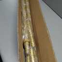 Industrial Pipe Clothes Rack, Wall Mounted Black Iron Garment Bar, Multi-Purpose Hanging Rod for Closet Storage(Glod)