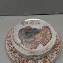 Nervure 60PCS Thanksgiving Plastic Plates - Vintage Turkey Dinnerware Set Includes 30PCS 10.25" Dinner Plate & 30PCS 7.5" Dessert Plate, Heavy duty & Reusable Plates, Perfect for Thanksgiving Party