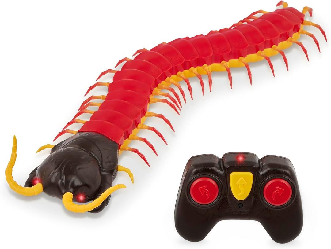 Terra by Battat  Remote Control Centipede Toy for Kids  RC Giant Scolopendra with LED Eyes  Electronic Arthropod Animal & Fast Moving Legs  6 Years +