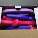 Easel for Kids, Toddler Art Easel Adjustable Standing, Magnetic Double Sided Easel with Painting Accessories Gift for Boys and Girls (Purple red)