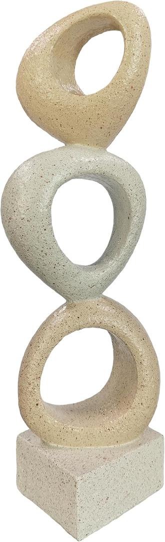 Abstract Modern Ribbon Decorative Sculpture, Knot Sculptures,Home Decor,Coffee Table Statues,Dining Living Room Desk Decor,Shelf Decoration (with Spots-A)