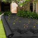 1.4FTx50FT Weed Barrier Landscape Fabric Heavy Duty Geotextile Fabric,Woven Weed Control, Ground Cover,and More for Landscaping,and Gardening -Perfect for Driveway, Garden,and Weed Blocker Fabric 