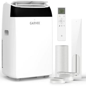 Garvee 14000 BTU Portable Air Conditioner with Follow Me Function, 3-in-1 AC Includes Remote & Full Window Kit, Cools Areas Up to 750 Sq. Ft, 115V