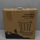 Height Adjustable Portable Folding Toilet for Camping, Adults & Kids, 400 lbs Capacity | Compact Travel Toilet with Lid, Waste Bags & Gel Packs | Outdoor, RV, Hiking, Emergency Potty